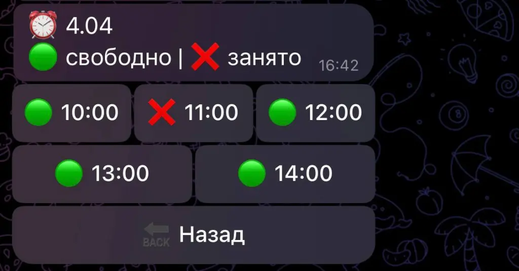 Telegram бот для авто записи клиентов